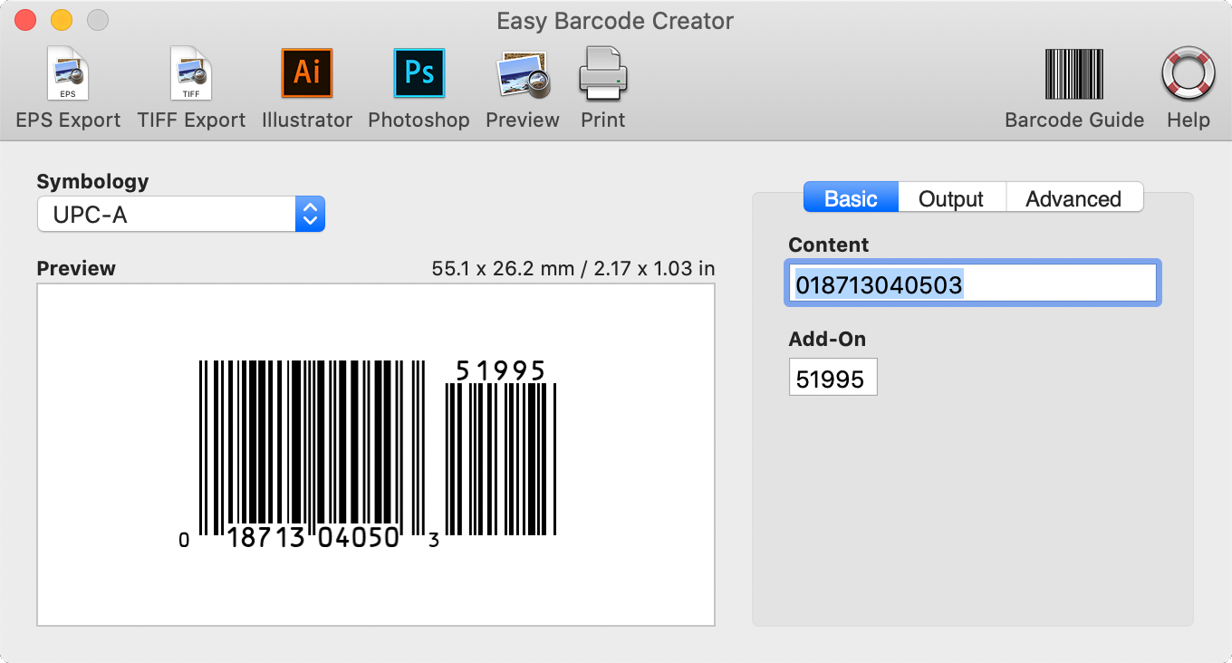 Easy Barcode Creator for and Windows - Barcode for Mac